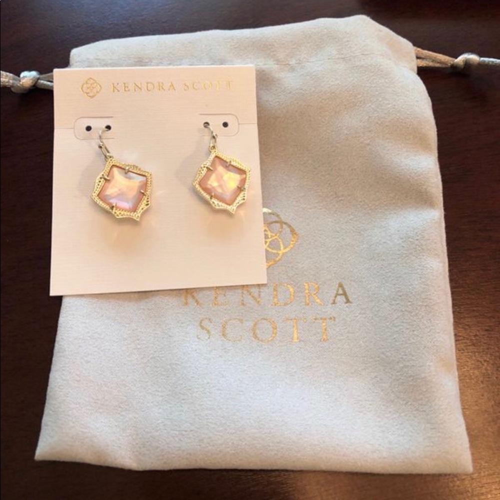 Original Kendra Scott Gold Earrings (never worn)